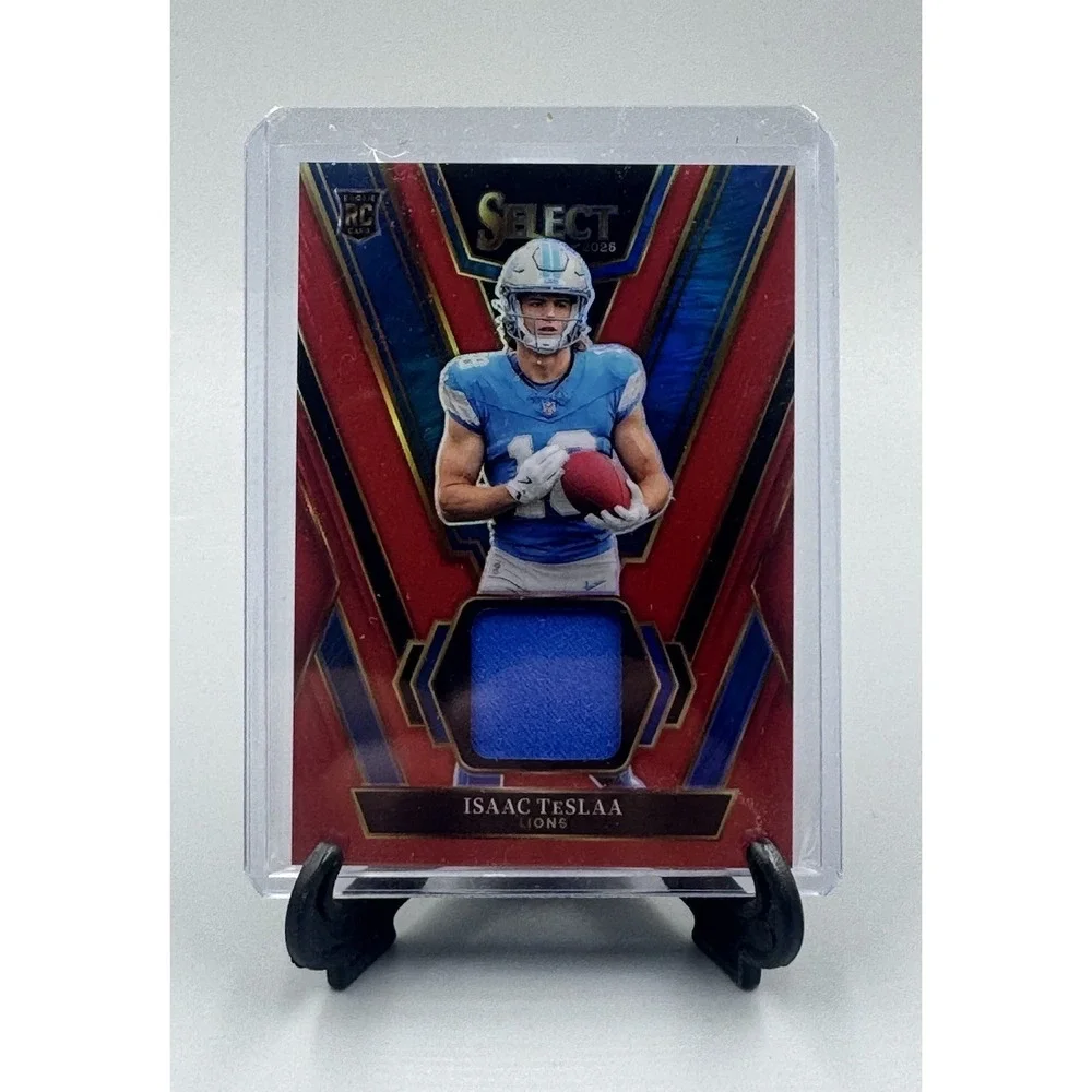 2025 Select Red‎ Prizm Rookie Swatches Isaac TeSLAA #RSW-ITA Lions